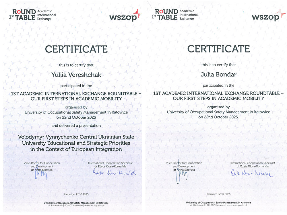 Представники ЦДУ імені Володимира Винниченка взяли участь у Міжнародному круглому столі «Академічний обмін»